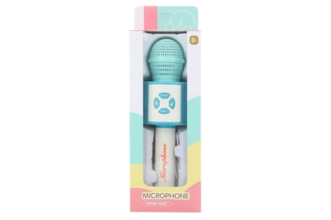 Microphone à piles bleu