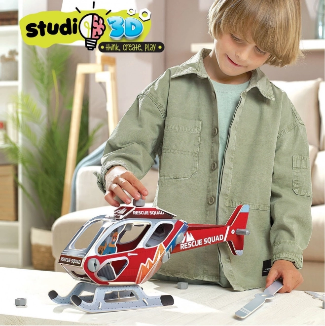 EDUCA Studio maquette 3D Hélicoptère de secours