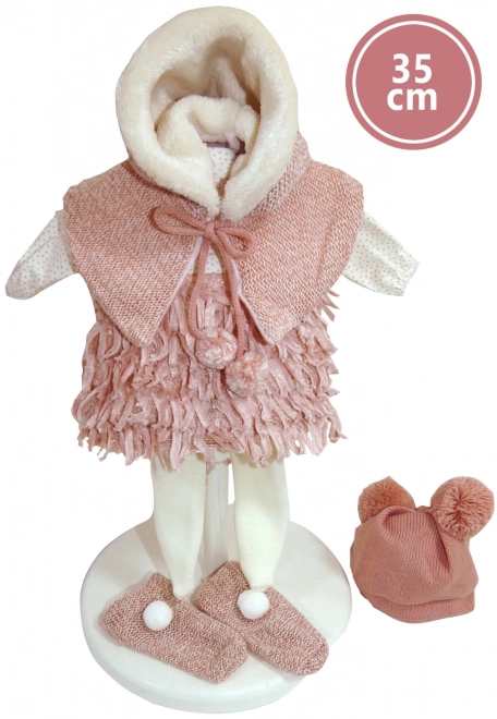 Llorens 535S SARA - poupée réaliste avec corps en tissu souple - 35 cm