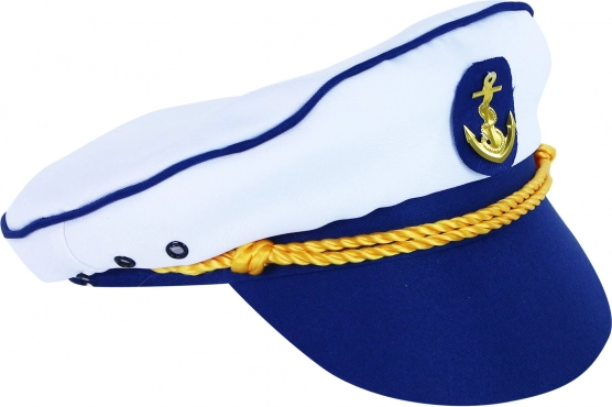 Casquette de capitaine marine pour enfant bleu