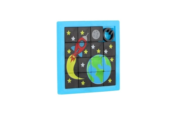 Casse-tête coulissant spatial pour enfants