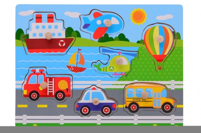 Puzzle en bois avec poignée petit
