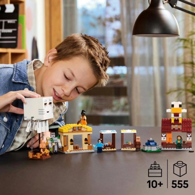 LEGO Minecraft 21273 Attaque de l'exploseur de Ghast sur le village