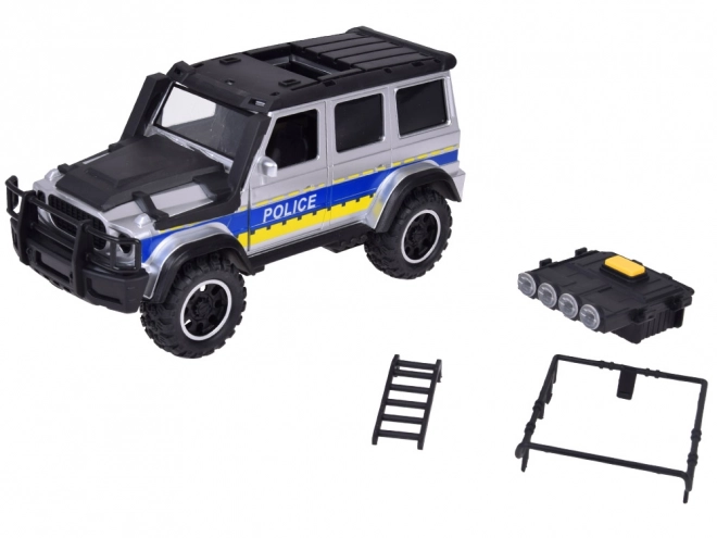 Voiture de police tout-terrain avec lumières et sons