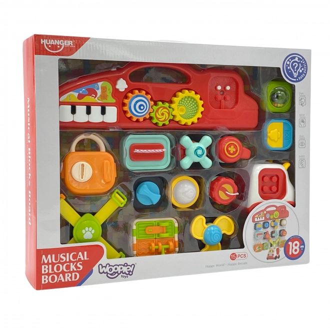 Woopie Panneau Manipulatif Montessori Enfants Panneau d'Activités Coloré