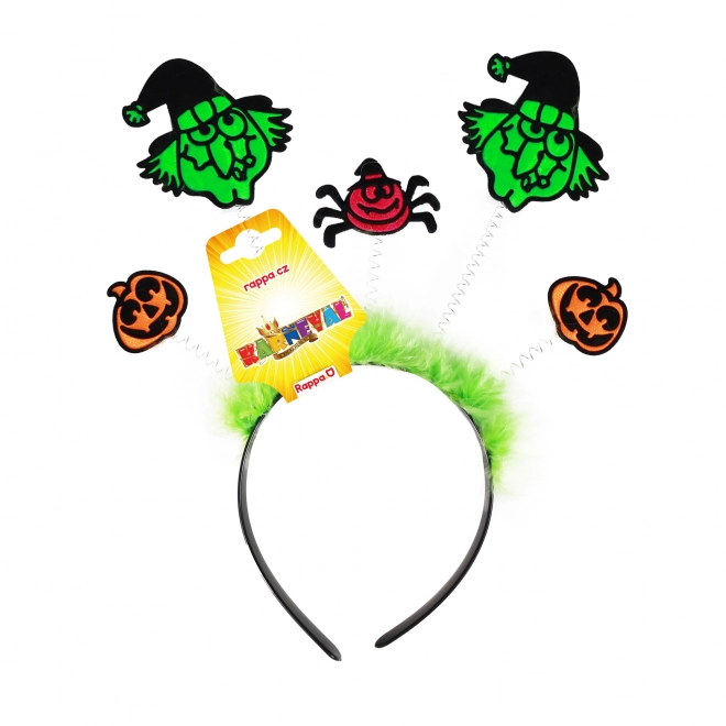 Bandeau avec citrouilles et sorcières