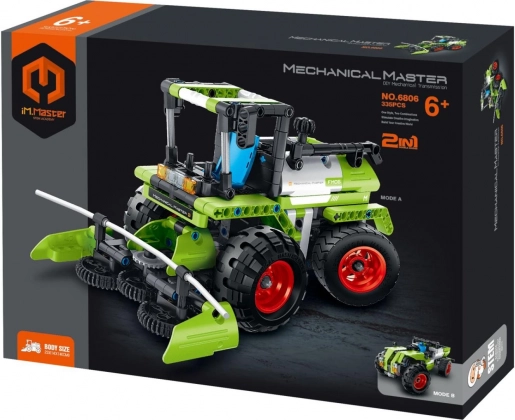 Jeu de construction iM.MASTER moissonneuse et petit tracteur 2-en-1, 335 pièces