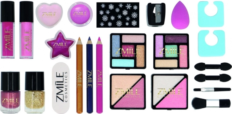 Coffret complet pour les yeux, les lèvres et les ongles