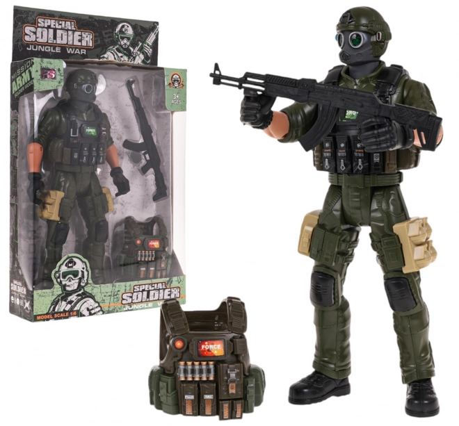 Figurine de soldat + accessoires