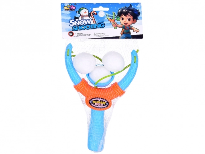 Jouet fronde enfant avec trois balles molles