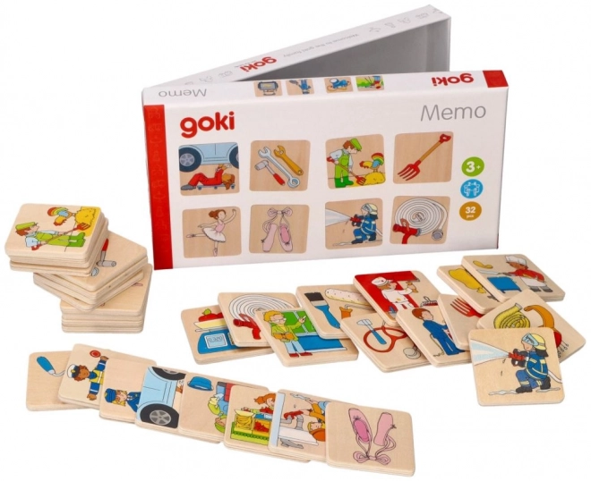 Jeu de mémoire des métiers