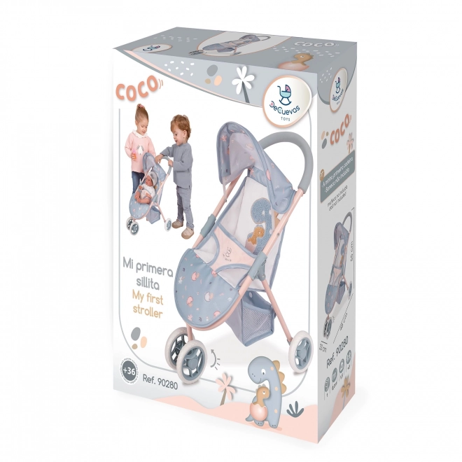 DeCuevas 90280 Poussette sportive pour poupées tricycle COCO 2024 - 55 cm
