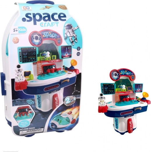 Fusée spatiale avec accessoires à piles