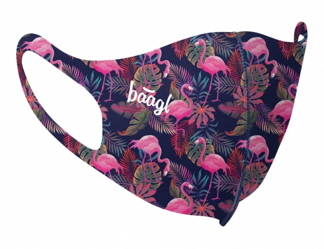 Masque antibactérien pour enfants motif flamants roses