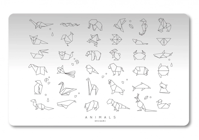 Sous-main PP 60x44cm Animaux Origami
