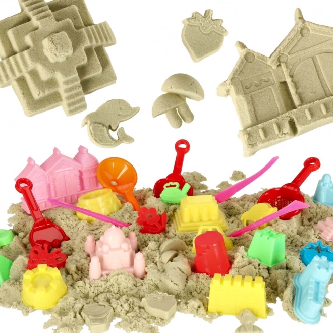 Jouets colorés pour le sable - pelles et moules
