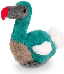 Oiseau en peluche Dodo 10x18 cm pour enfants dès la naissance