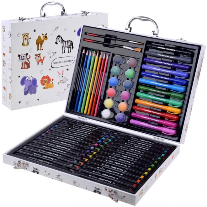 Grande trousse de peinture pour enfants, ensemble artistique Animaux AP0001