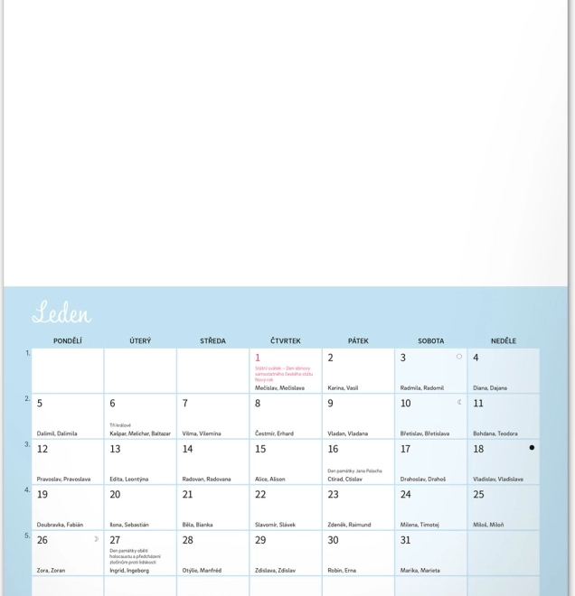 Calendrier familial créatif 2026