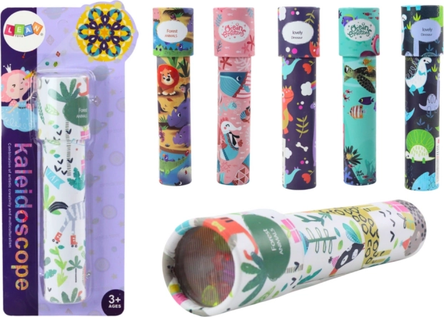 Kaléidoscope pour enfants avec animaux – blanc
