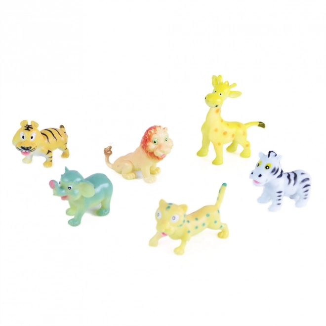 Jeu d'animaux sauvages joyeux ensemble de 6 pièces