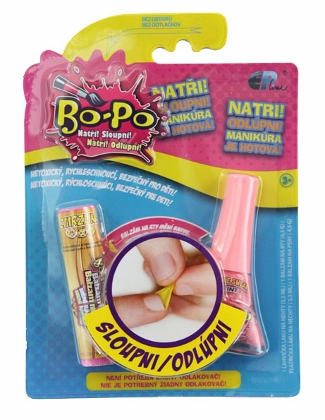 Set de vernis à ongles et baume à lèvres Bo-Po