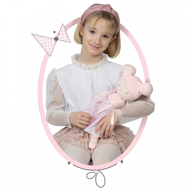 DeCuevas 20046 Poupée en peluche NIZA - 36 cm avec berceau