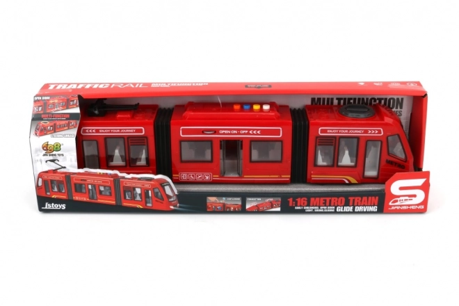 Tramway rouge 1:16 – modèle pour enfants