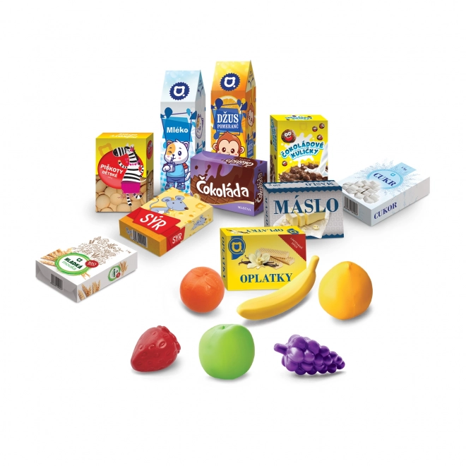 Mini panier commercial avec accessoires et apprentissage