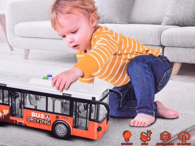 Grand bus avec sons et lumières