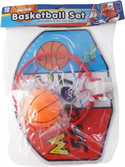 Panier de basket avec balle à accrocher à la porte