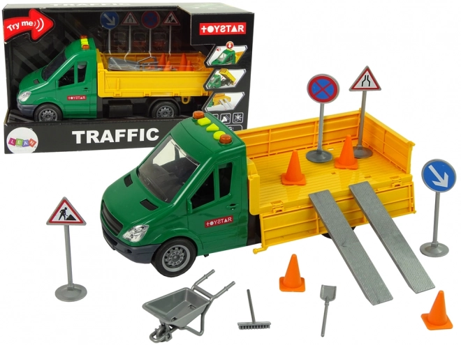Véhicule Routier Camion à Benne Basculante Propulsion Accessoires Routiers Son