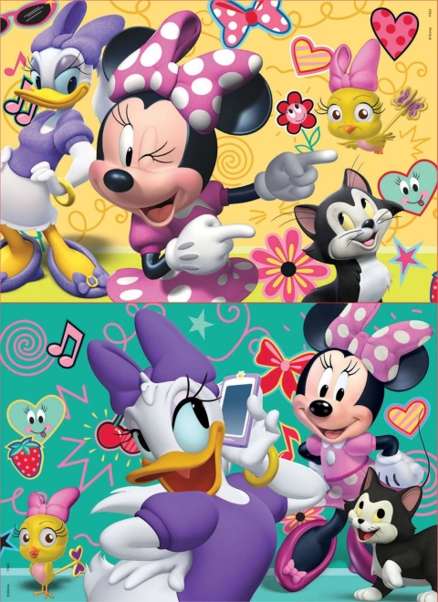Puzzle en bois Minnie et Daisy par Educa