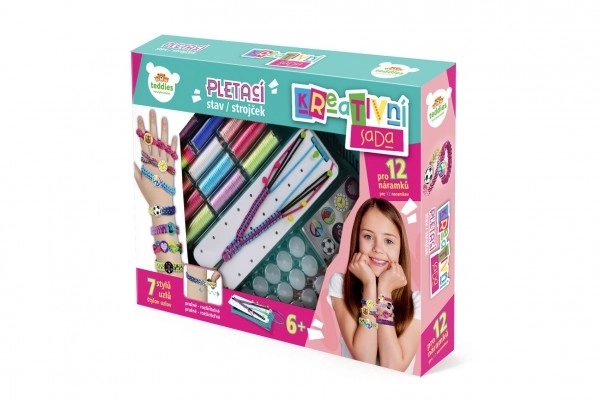 Kit créatif Fabrique ton bracelet - métier à tisser avec accessoires dans une boîte 38x28x6cm