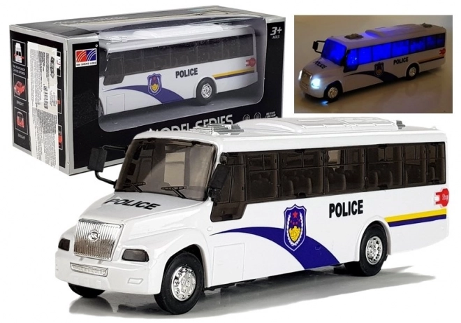 Modèle de bus de police Lumières blanches