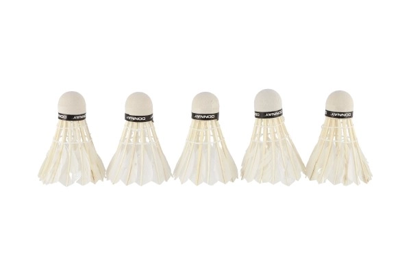 Volants / Volants de badminton en plumes 5 pièces dans un tube 6,5x19,5x6,5cm