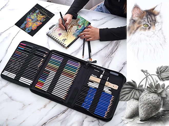 Ensemble pour croquis et dessin pour professionnels