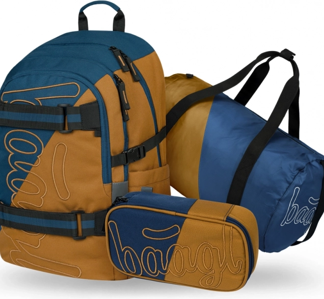 Set BAAGL Skate Duo: sac à dos, trousse et sac de sport