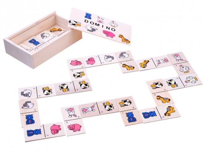 Puzzle Domino animaux colorés