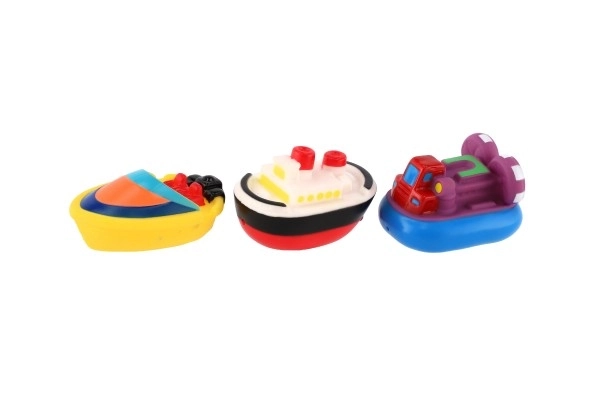 Bateaux en caoutchouc pour le bain avec filet dans un sac 18x27x6cm 12m+