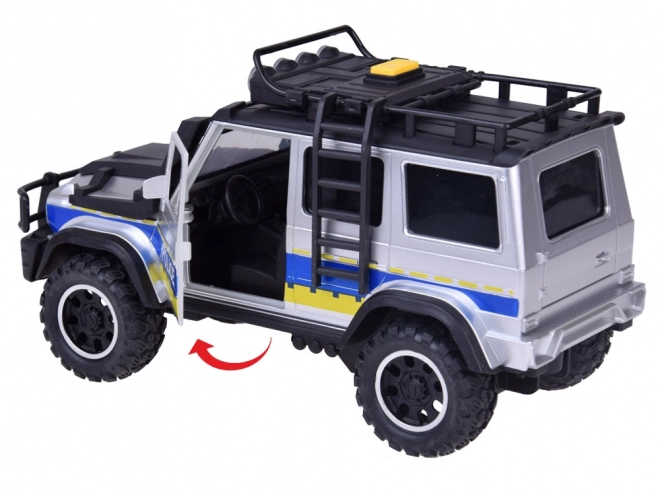 Voiture de police tout-terrain avec lumières et sons