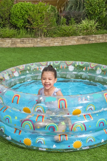 Piscine gonflable Bestway colorée avec motif fruité