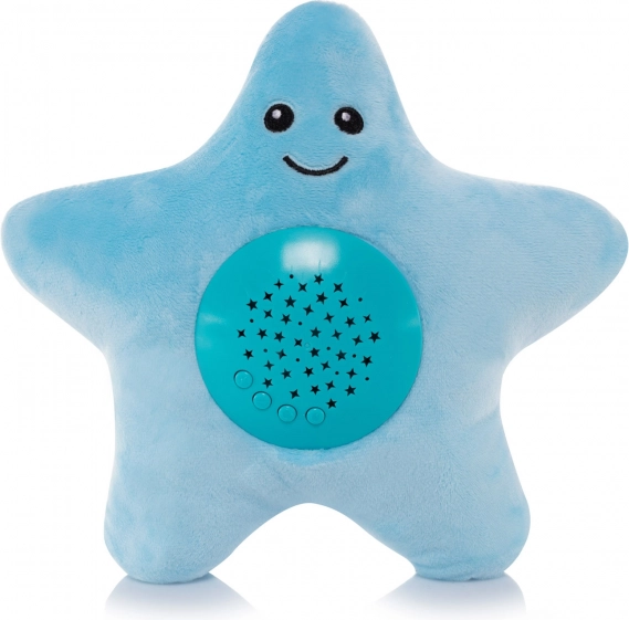 Petite étoile en peluche avec projecteur musical