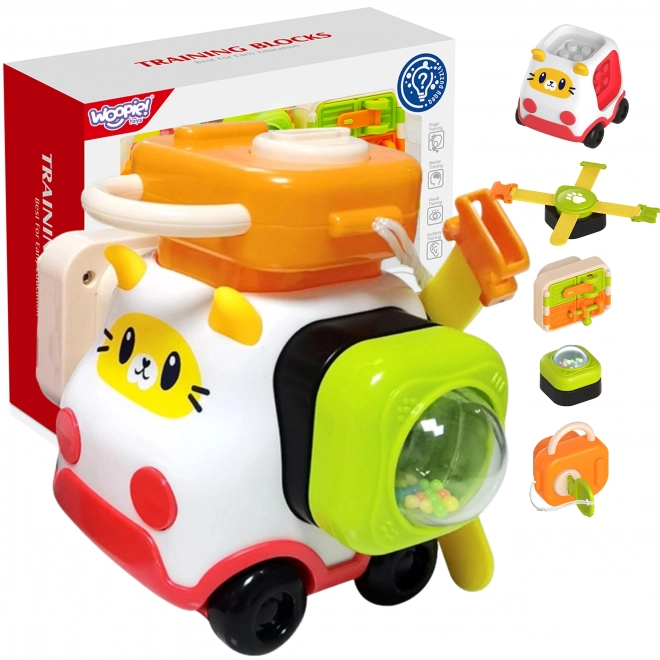 Woopie Montessori kit de construction voiture chat pour enfants
