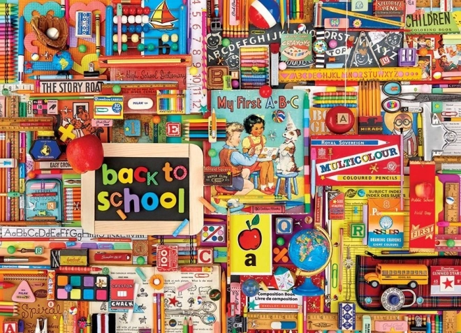 Puzzle COBBLE HILL Retour à l'école 1000 pièces