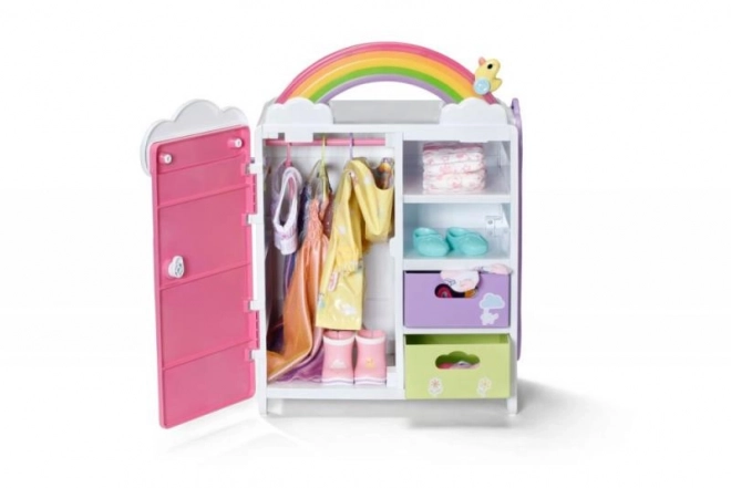 Armoire arc-en-ciel pour poupées BABY born