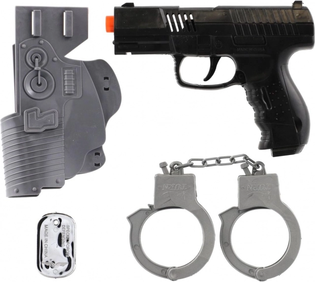 Ensemble militaire de pistolets en plastique à volant avec accessoires