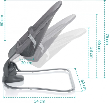 Inclinaison ergonomique en 3 positions