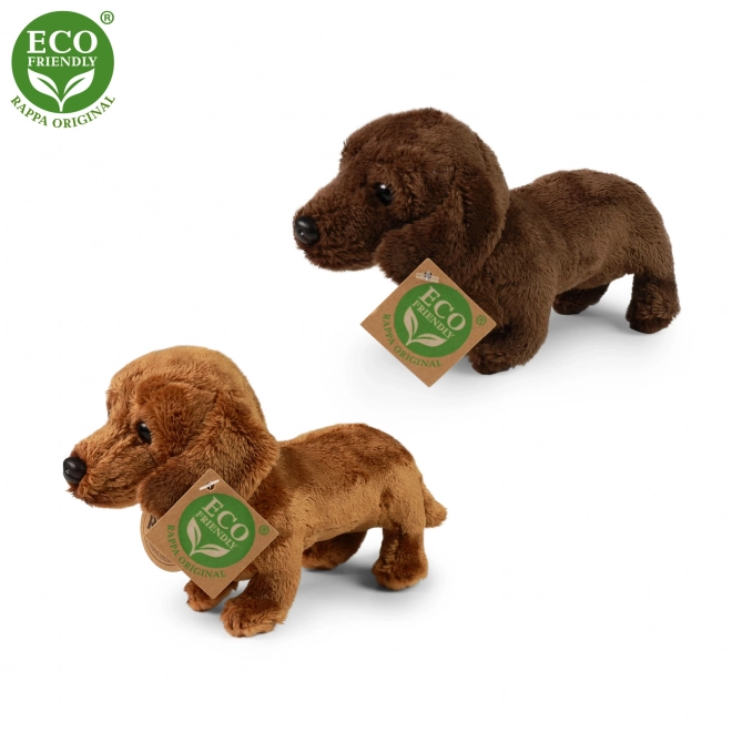 Chien teckel en peluche debout 2dr. 19 cm ECO-FRIENDLY