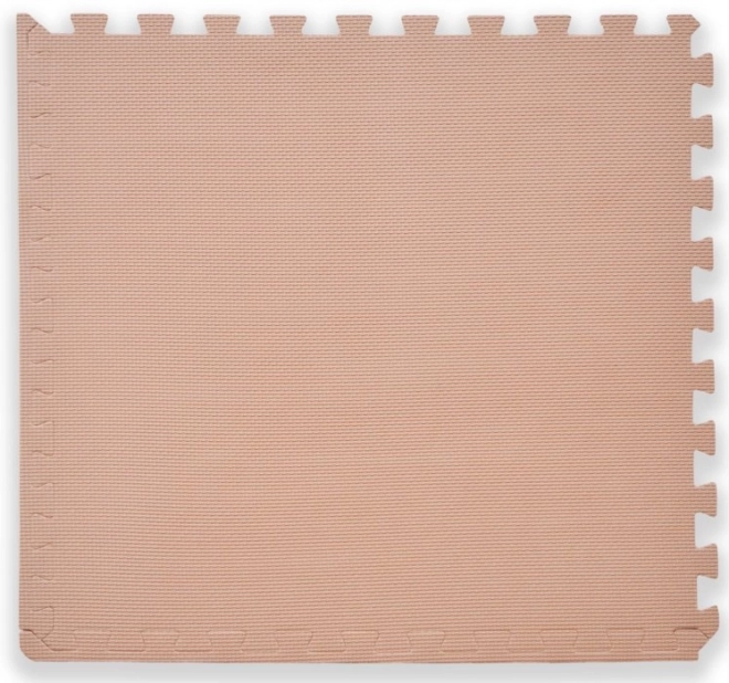 Tapis en mousse pour enfants beige avec bords